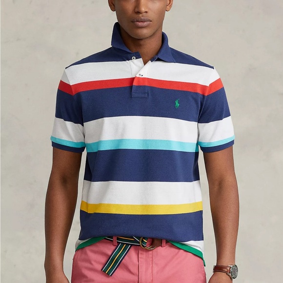 Polo Ralph Lauren Other - Polo Ralph Lauren Classic Fit Striped Mesh Polo Shirt